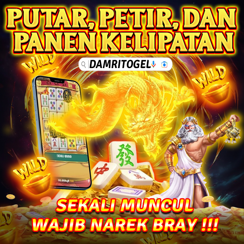 Banner pusat navigasi login, daftar, dan link resmi DAMRITOGEL situs togel online
